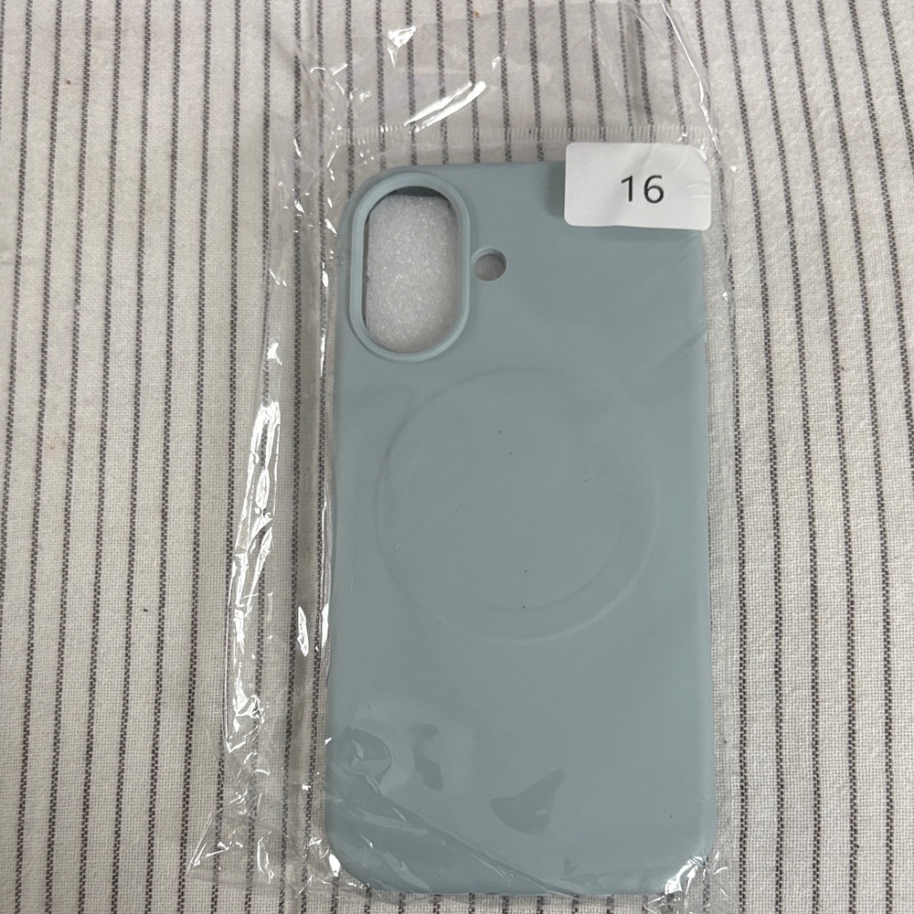 iPhone 16 Light Blue Phone Case